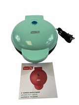 Dash Express 8" Waffle Maker in Aqua