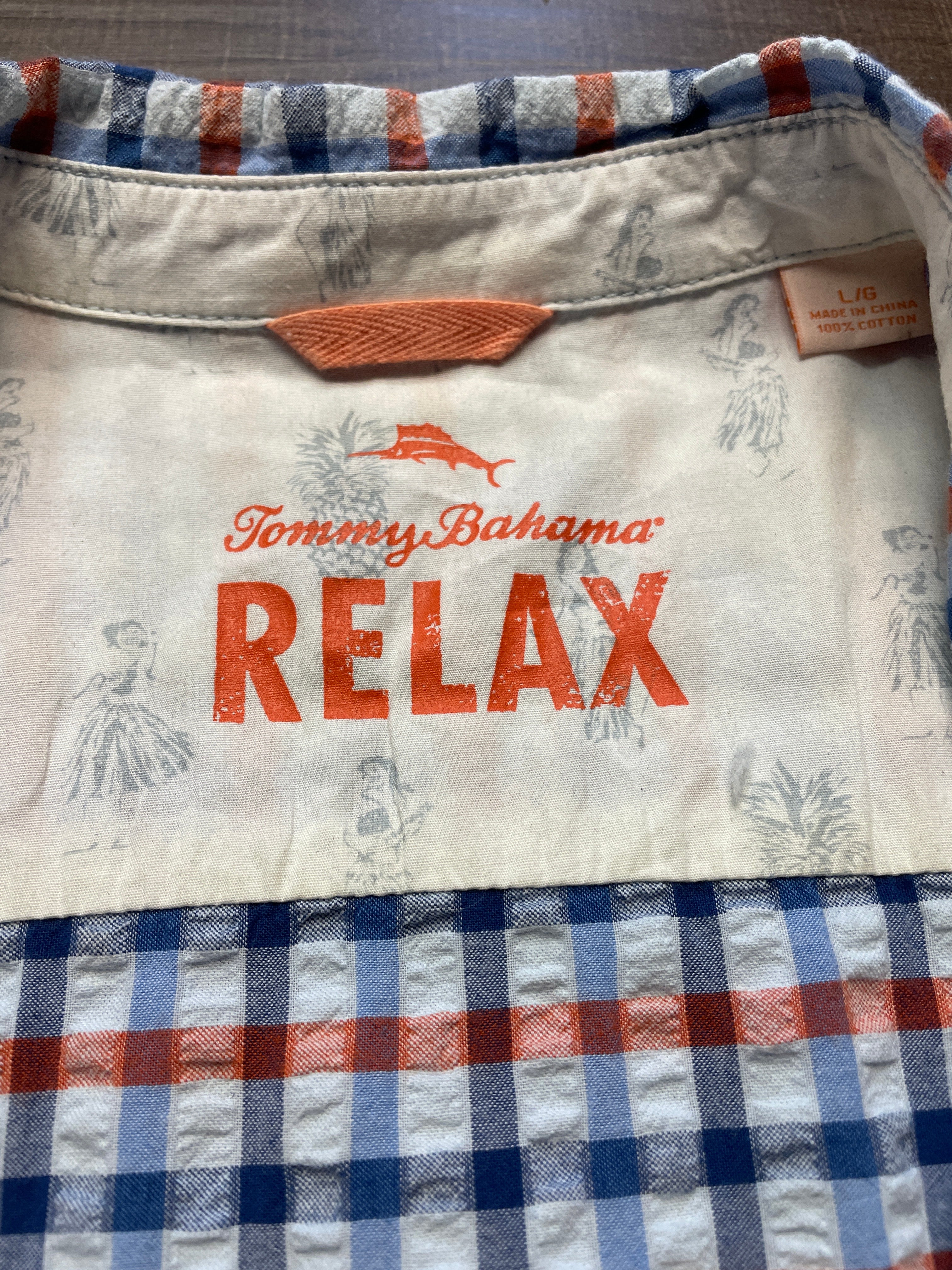 Tommy Bahama Men's Short Sleeve Button Down (L)