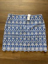 Loft NWT Embroidered Skirt with Scalloped Hem (12)