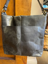 Born Floral Embossed Genuine Leather Shoulder Bag
