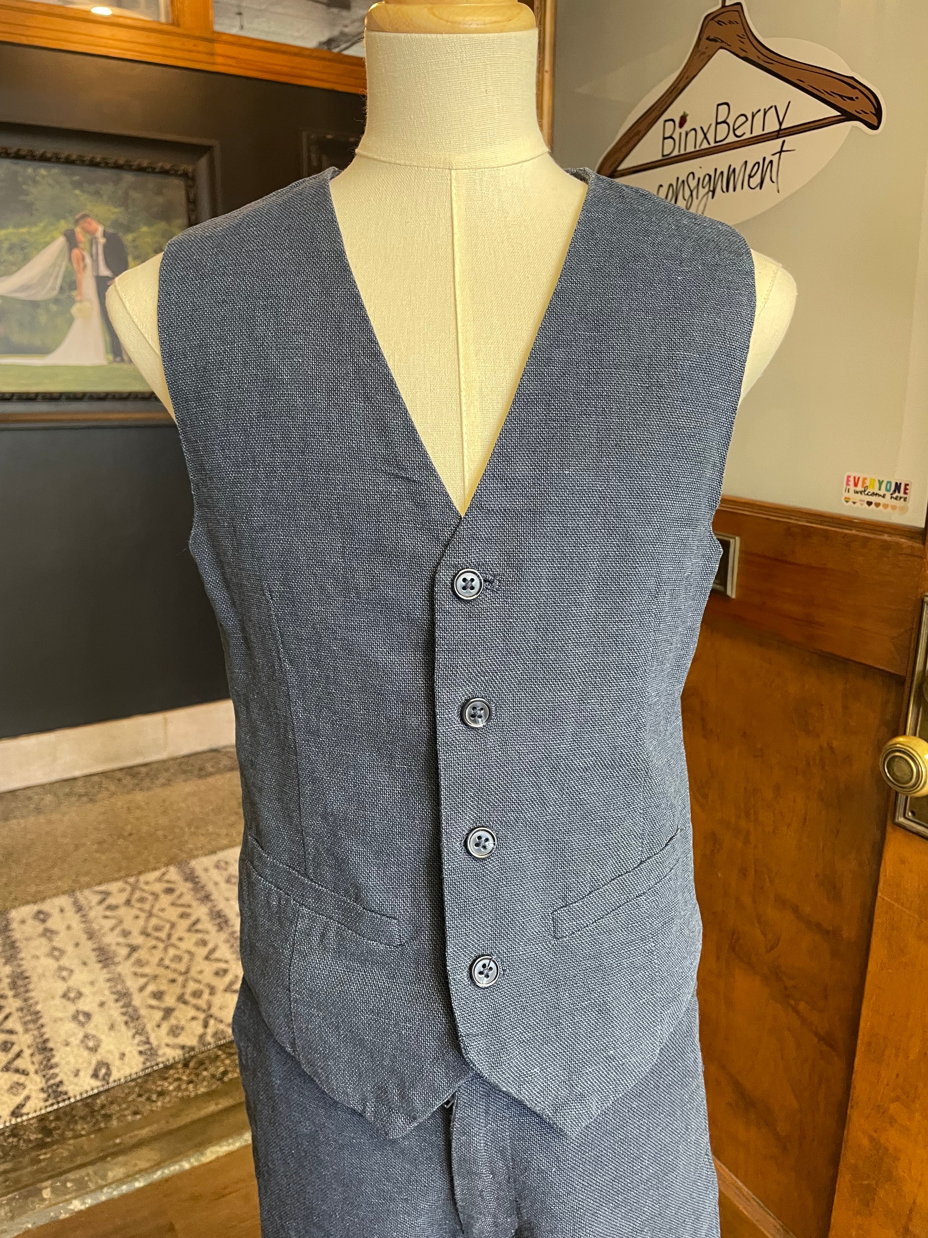 H&M Boy's Three Piece Linen Blend Suit (Y12)