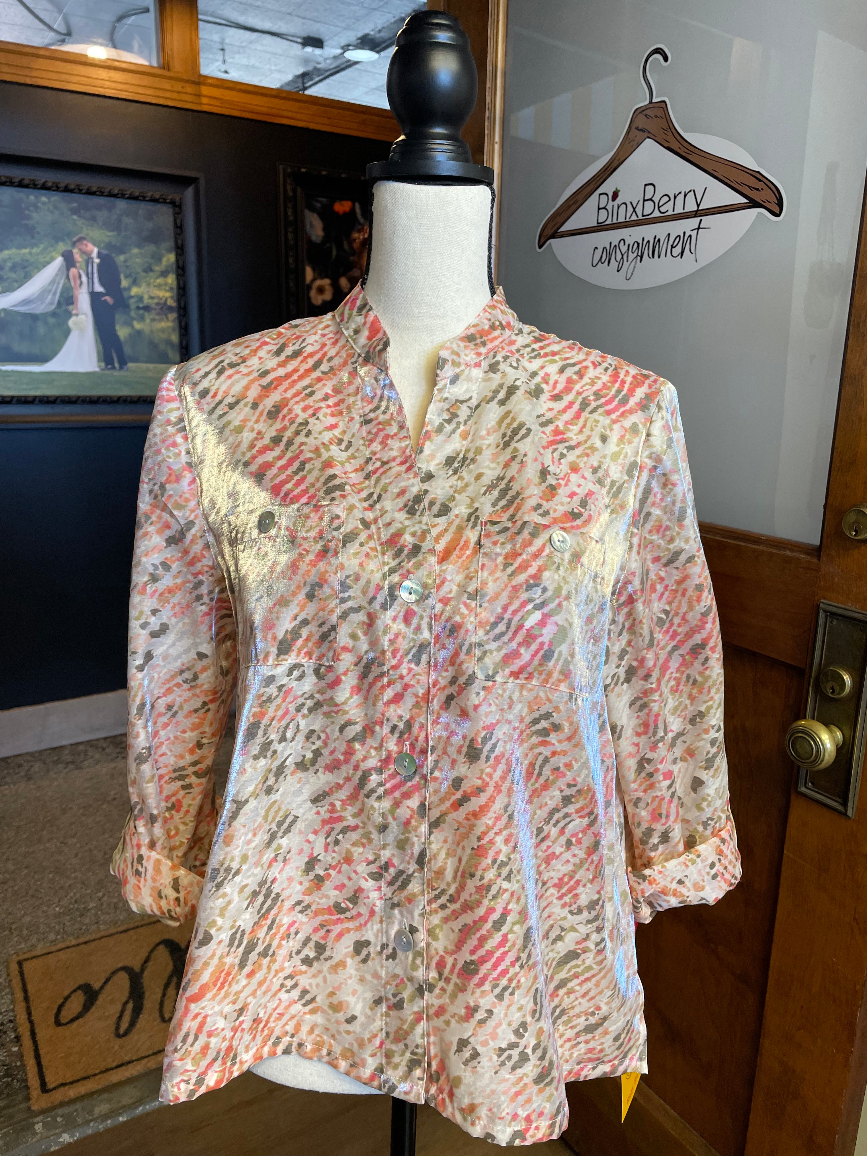 Ruby Rd NWT Shimmer Blouse (14P)