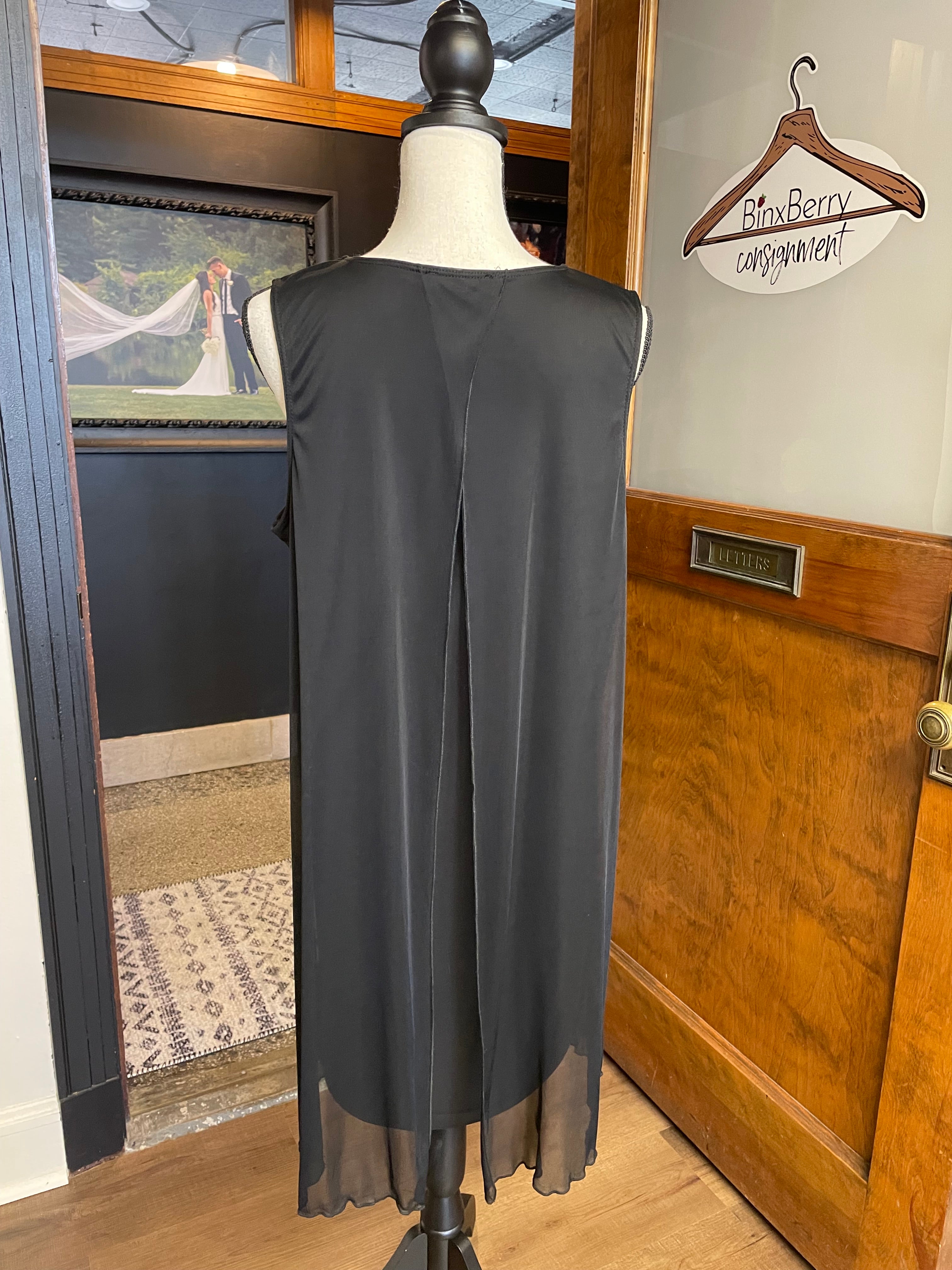 Annalee + Hope Black Shimmer Dress (XL)