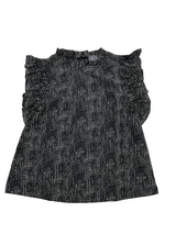 Hudson Gray Polka Dot Print Ruffle Sleeve Blouse (S)