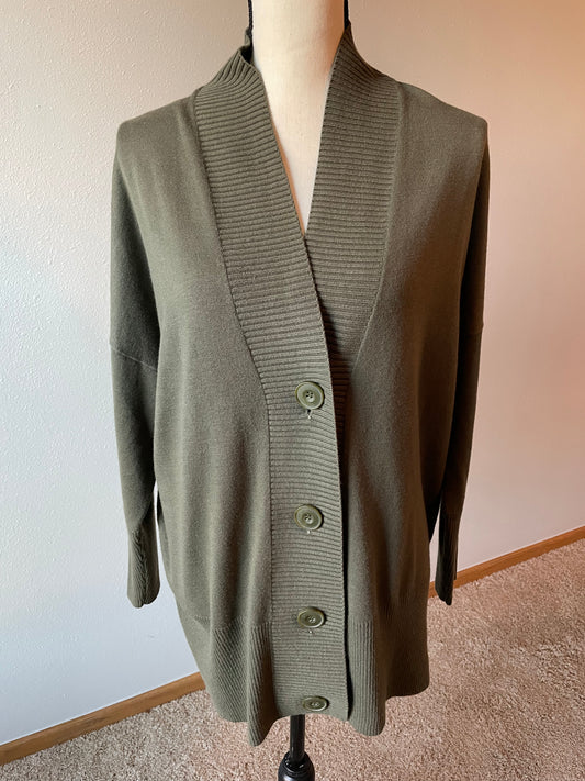 Chelsea 28 Olive Button Cardigan (XS/S)