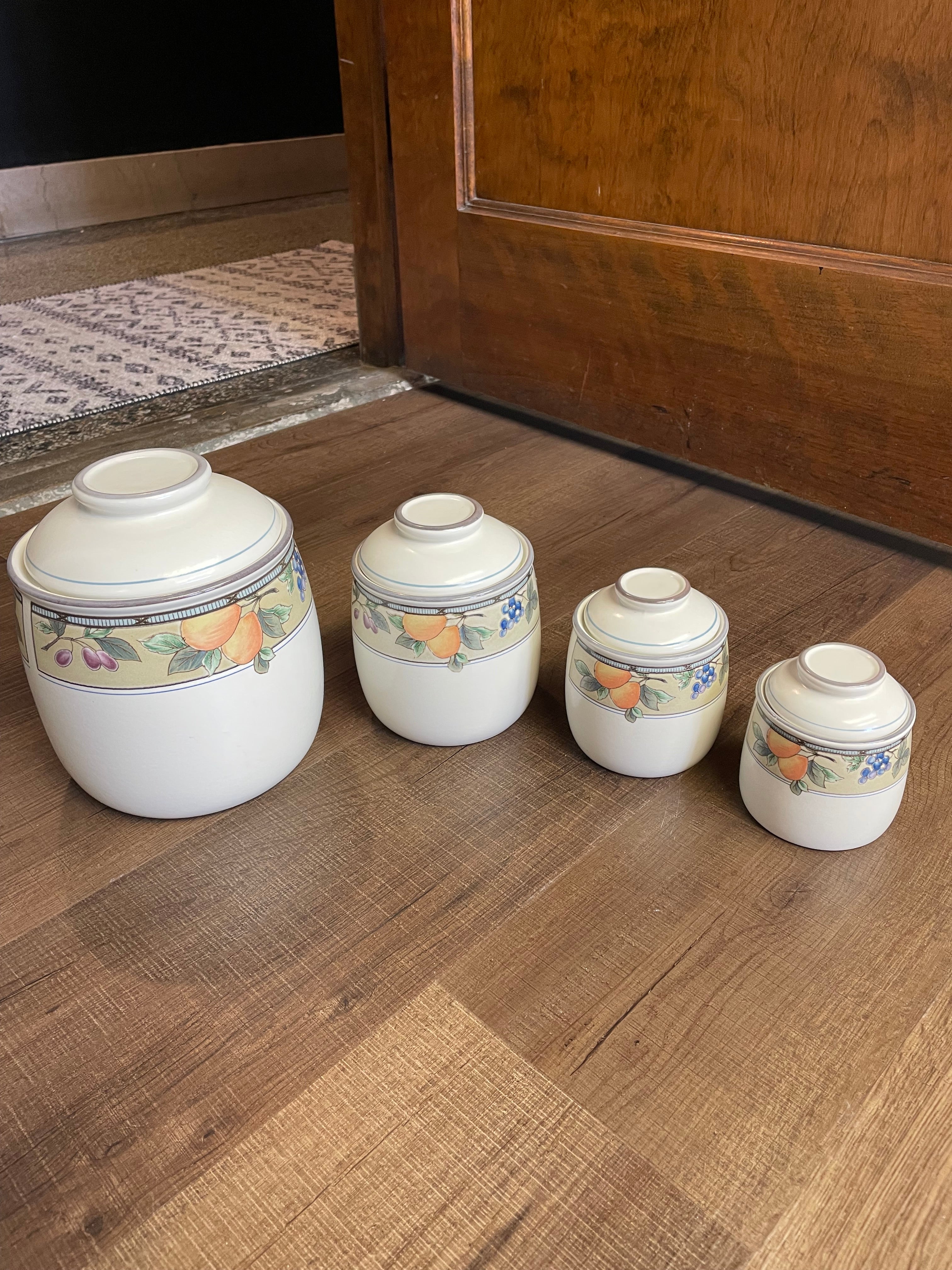 Mikasa Garden Harvest 4-Piece Canister Set