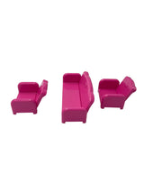 Li'l Woodzees Pink Plastic Reclining Toy Couch & Chairs (set of 3) - BinxBerry Consignment