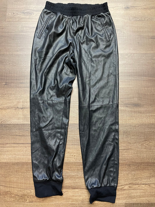 BCBG Faux Leather Joggers (M)