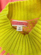 J. Crew Women's Cashmere Fair Isle Mock Neck Sweater (M)