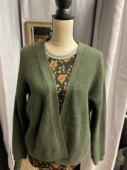 Universal Thread Olive Knit Cardigan (S)