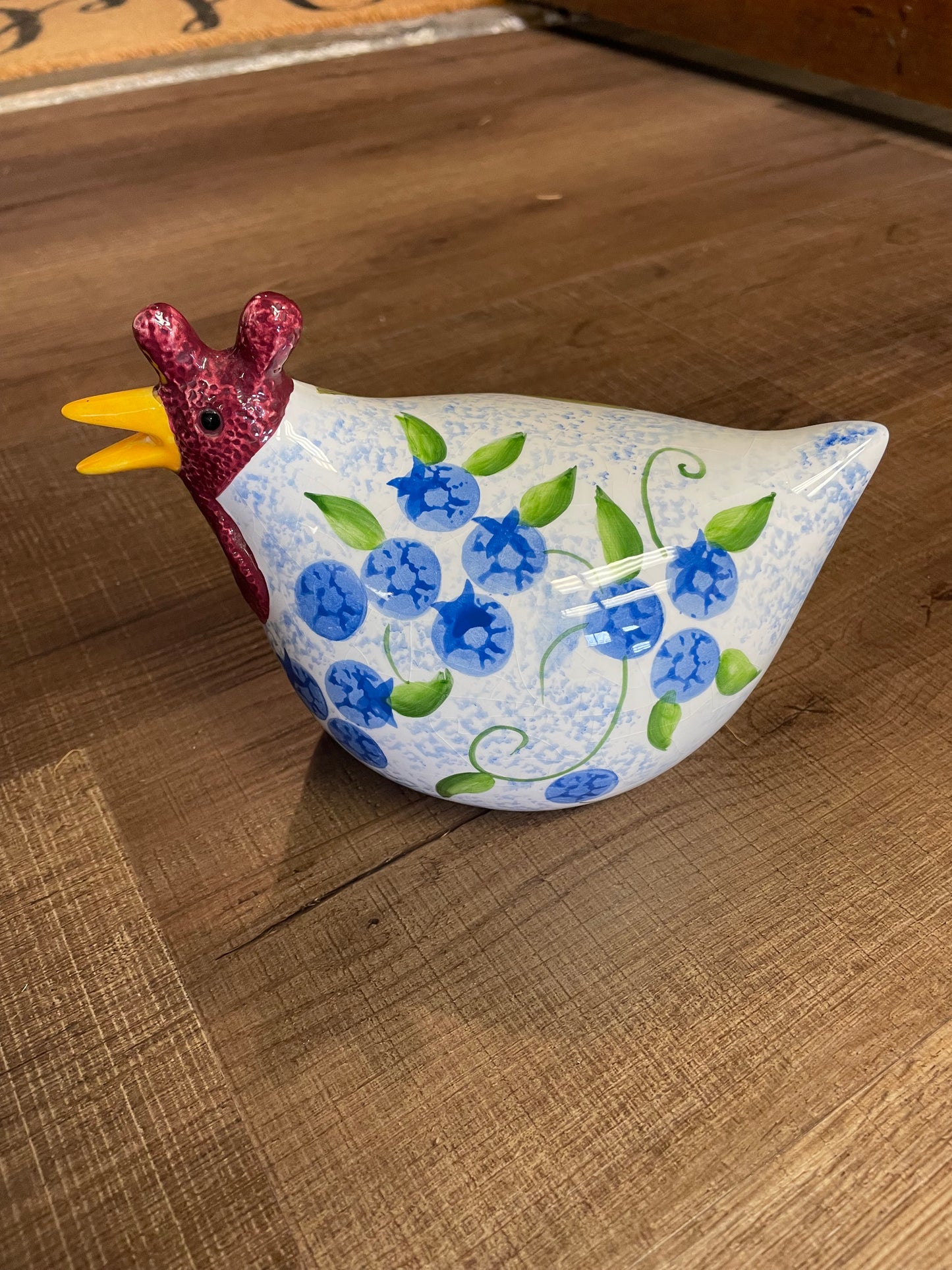 Vintage CBK LTD 2002 Ceramic Hand Painted Chicken