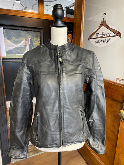 Milwaukee Women's Leather Motorcycle Jacket (M)