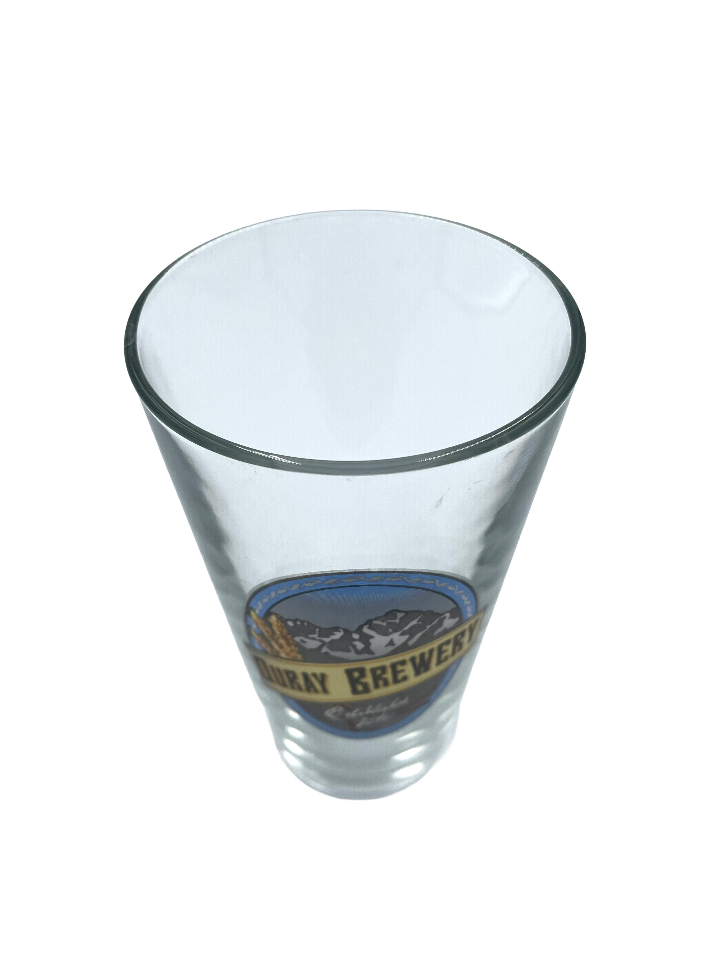 Ouray Brewery 5.75" Beer Glass - BinxBerry Consignment