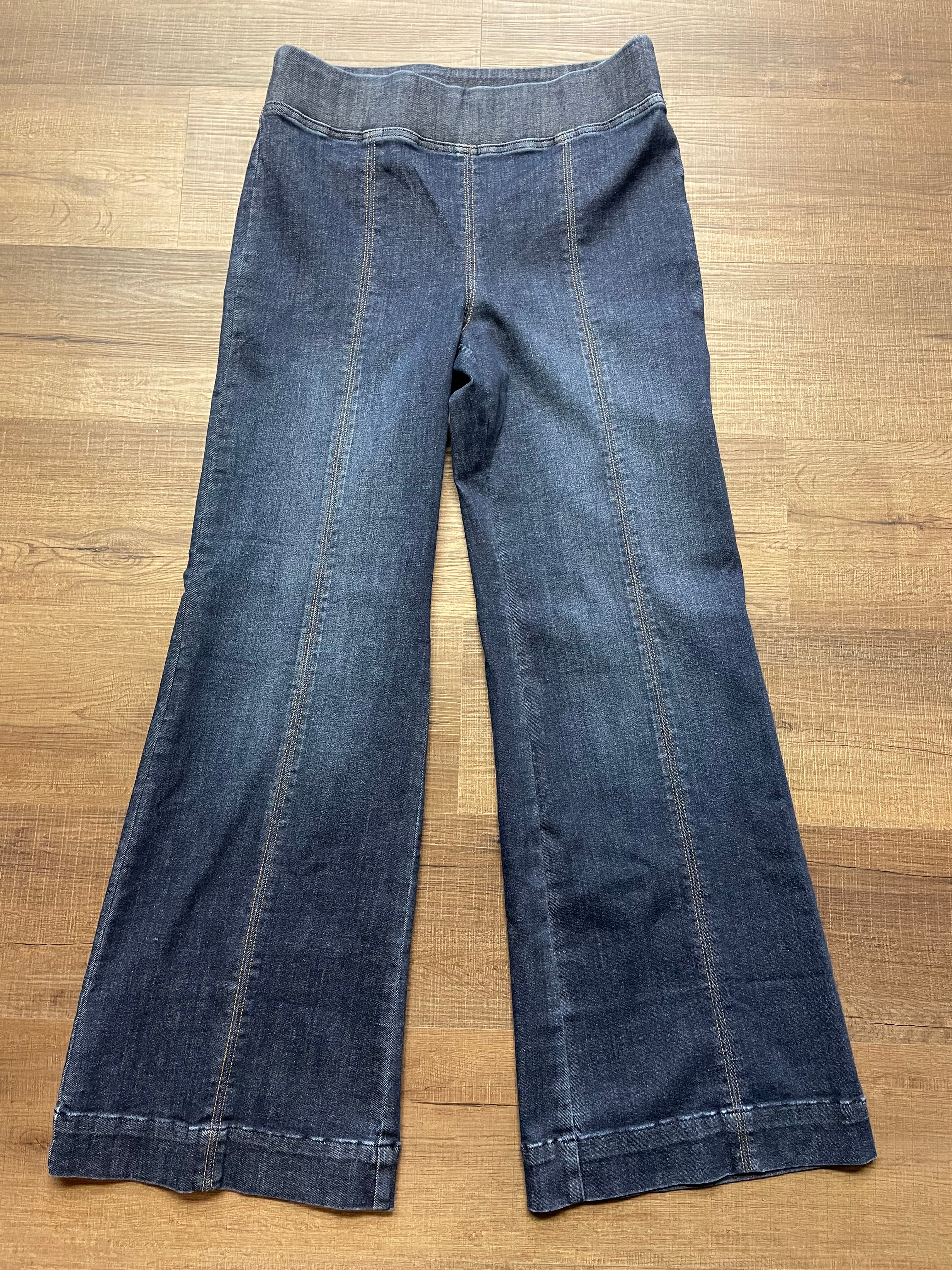 Talbots Flare Leg Pull-On Travel Jean (M)