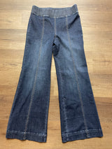 Talbots Flare Leg Pull-On Travel Jean (M)