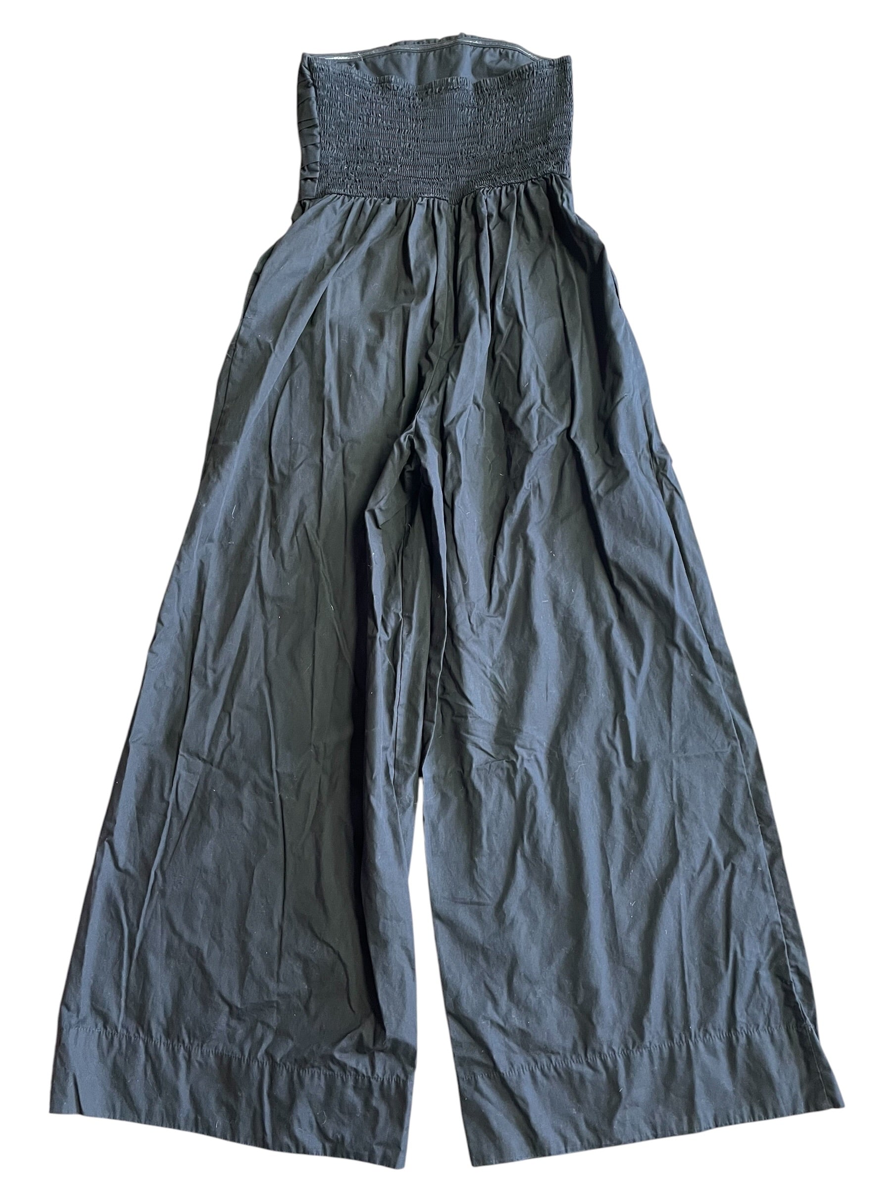 Band of the Free Los Angeles 100% Cotton Strapless Wide Leg Jumpsuit (M)