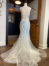 Alyce Paris Iridescent Sequined Prom Gown (10)