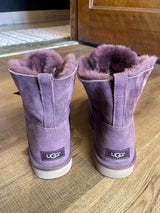 Ugg Gita Bow Mini Boot Eggplant Purple (9)