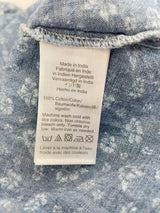 J. Crew Mercantile Denim Faux Wrap Floral Dress (XS) - BinxBerry Consignment