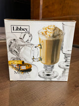 Libbey Set of Four 8oz Milan Irish Coffee Mugs