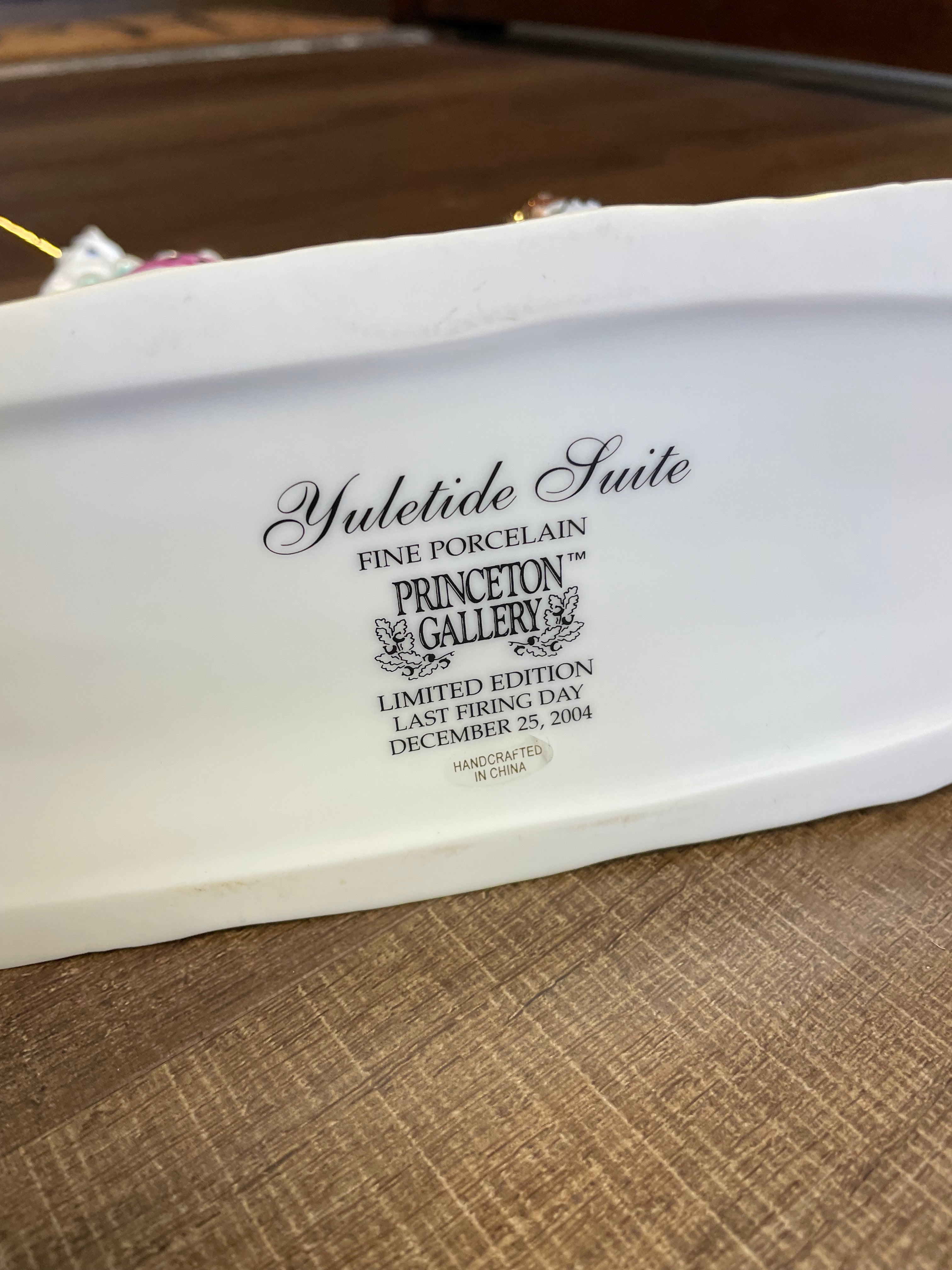Princeton Gallery "Yuletide Suite" Fine Porcelain Unicorn