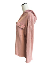 New In Women's Hooded Waffle Button Down (S)