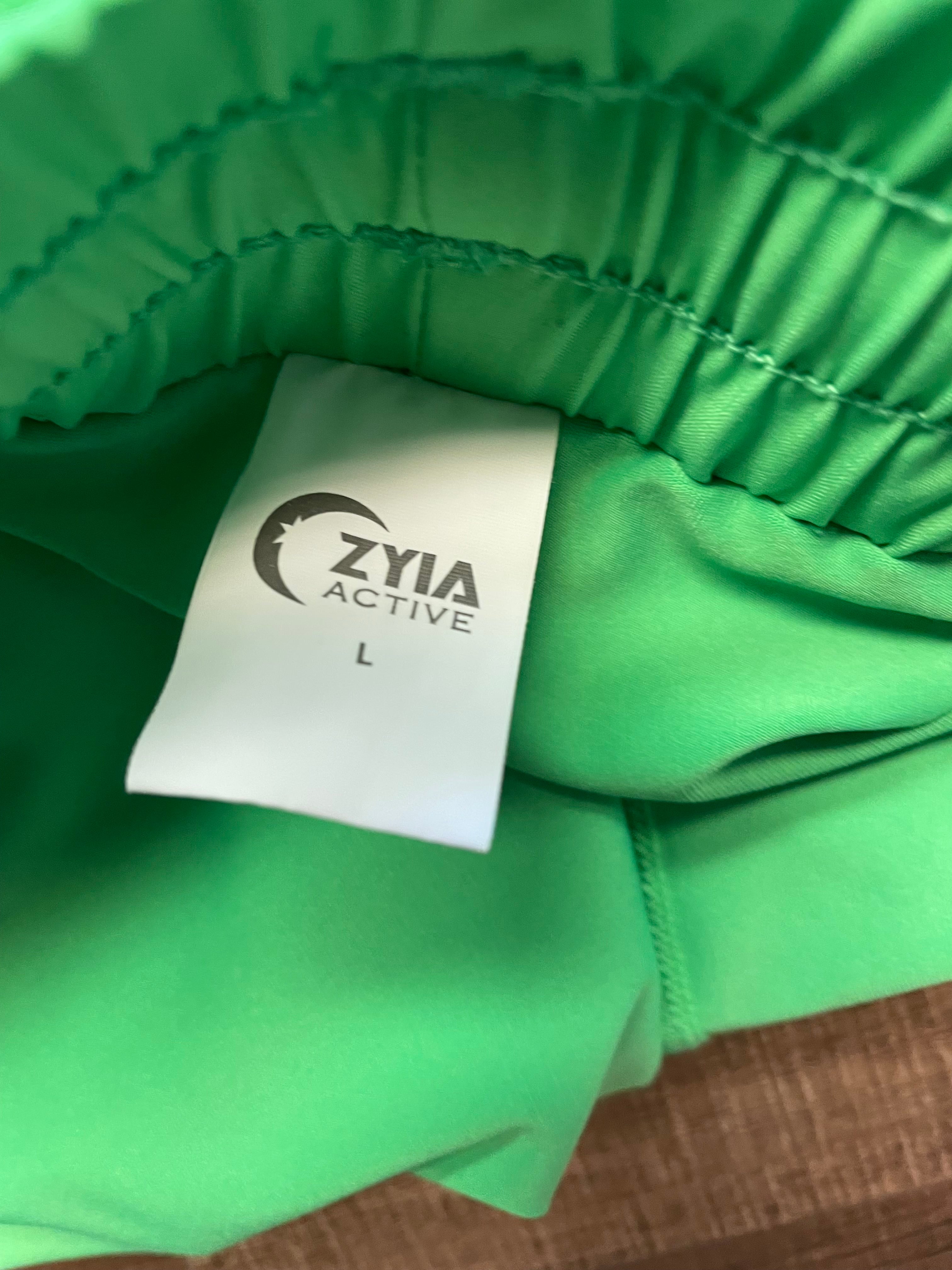 Zyia Active Green Velocity Shorts (L) - BinxBerry Consignment