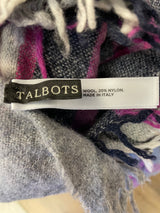 Talbots Wool Blend Shawl/Scarf Made in Italy (50x50)