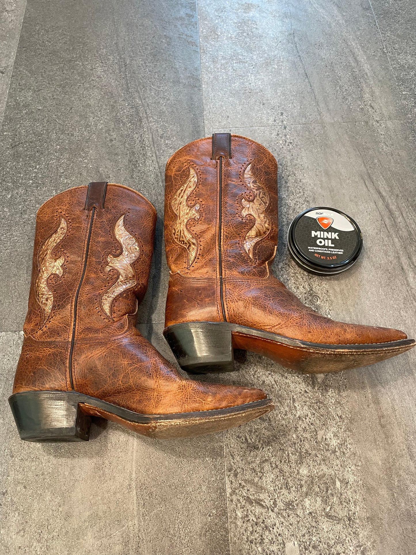 Abilene Women's Leather Cowgirl Boots (7.5)
