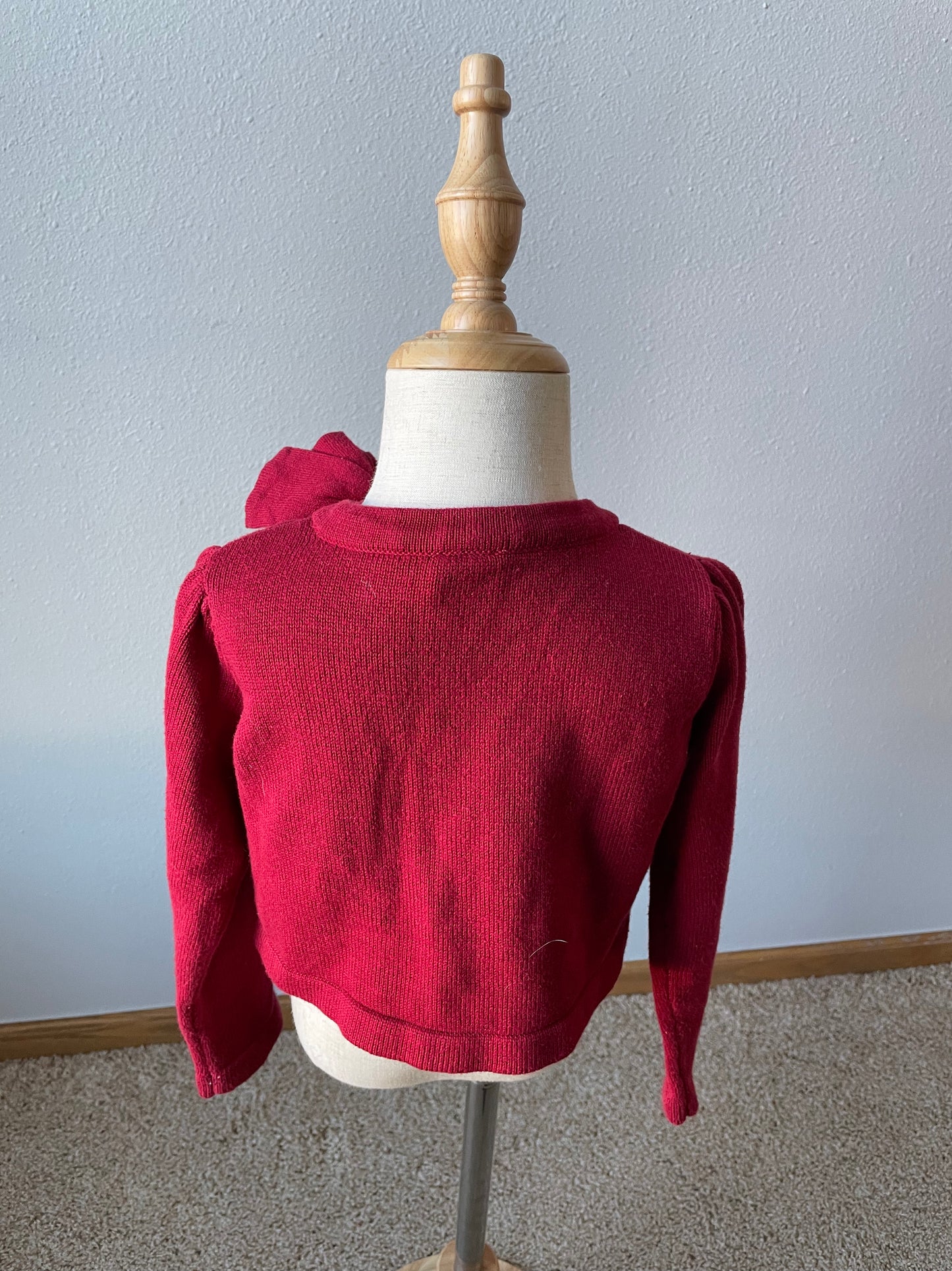 Gymboree Red Cropped Sweater (3T)