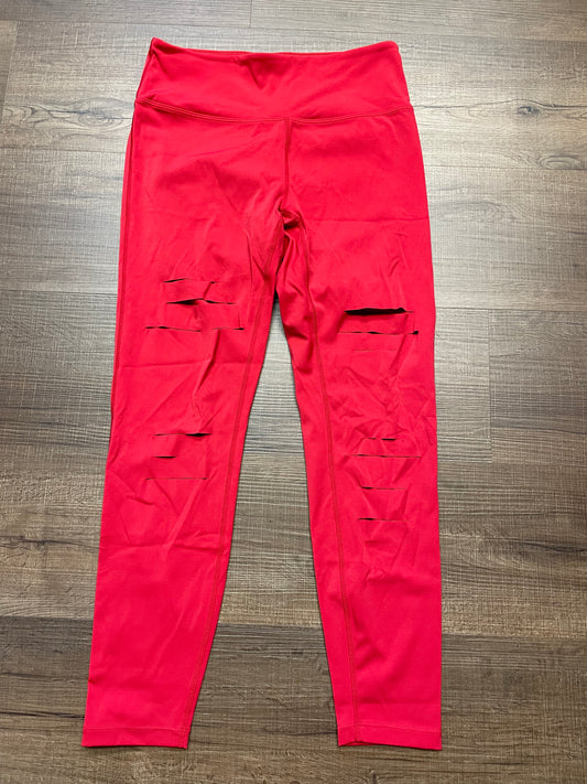 Zyia Active Luxe Slash Red Leggings (M)