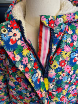 Mini Boden Fleece Lined Girl's Hooded Coat (7-8Y)