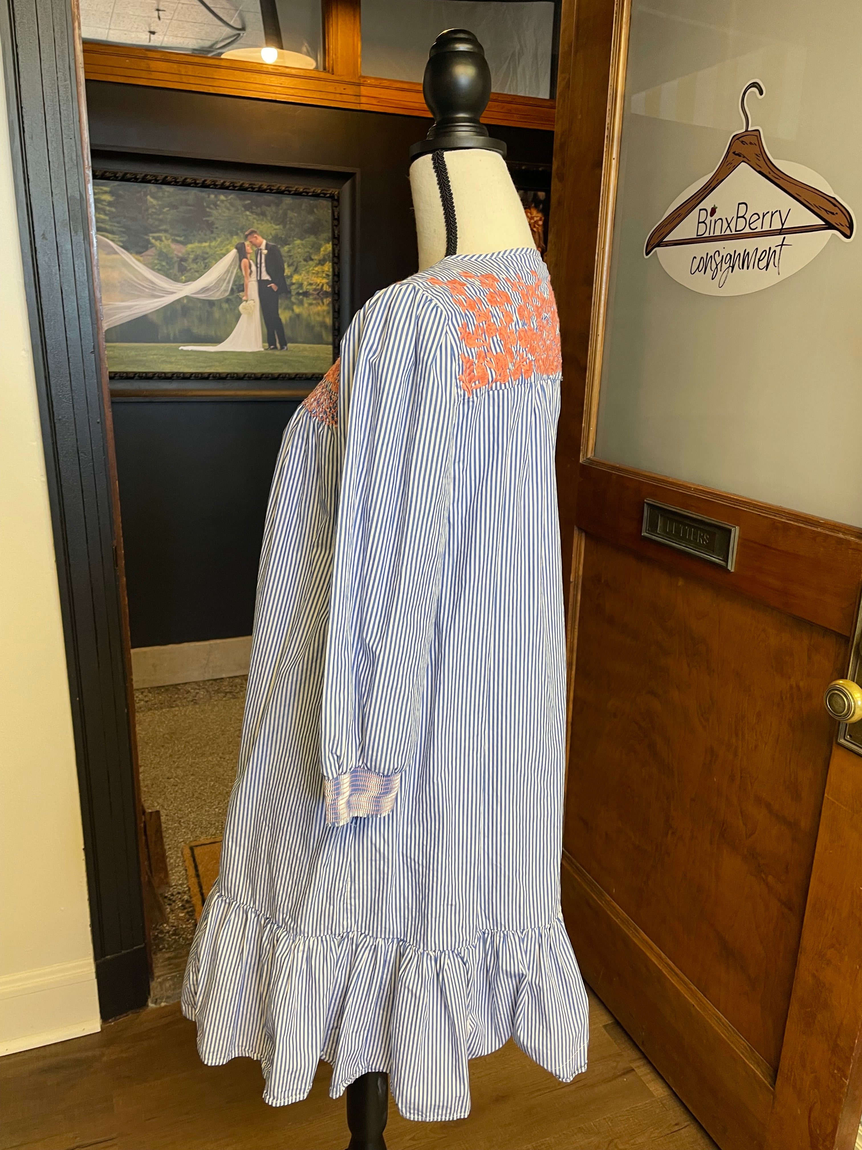 J Crew Embroidered Shirt Dress (S)