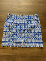 Loft NWT Embroidered Skirt with Scalloped Hem (12)