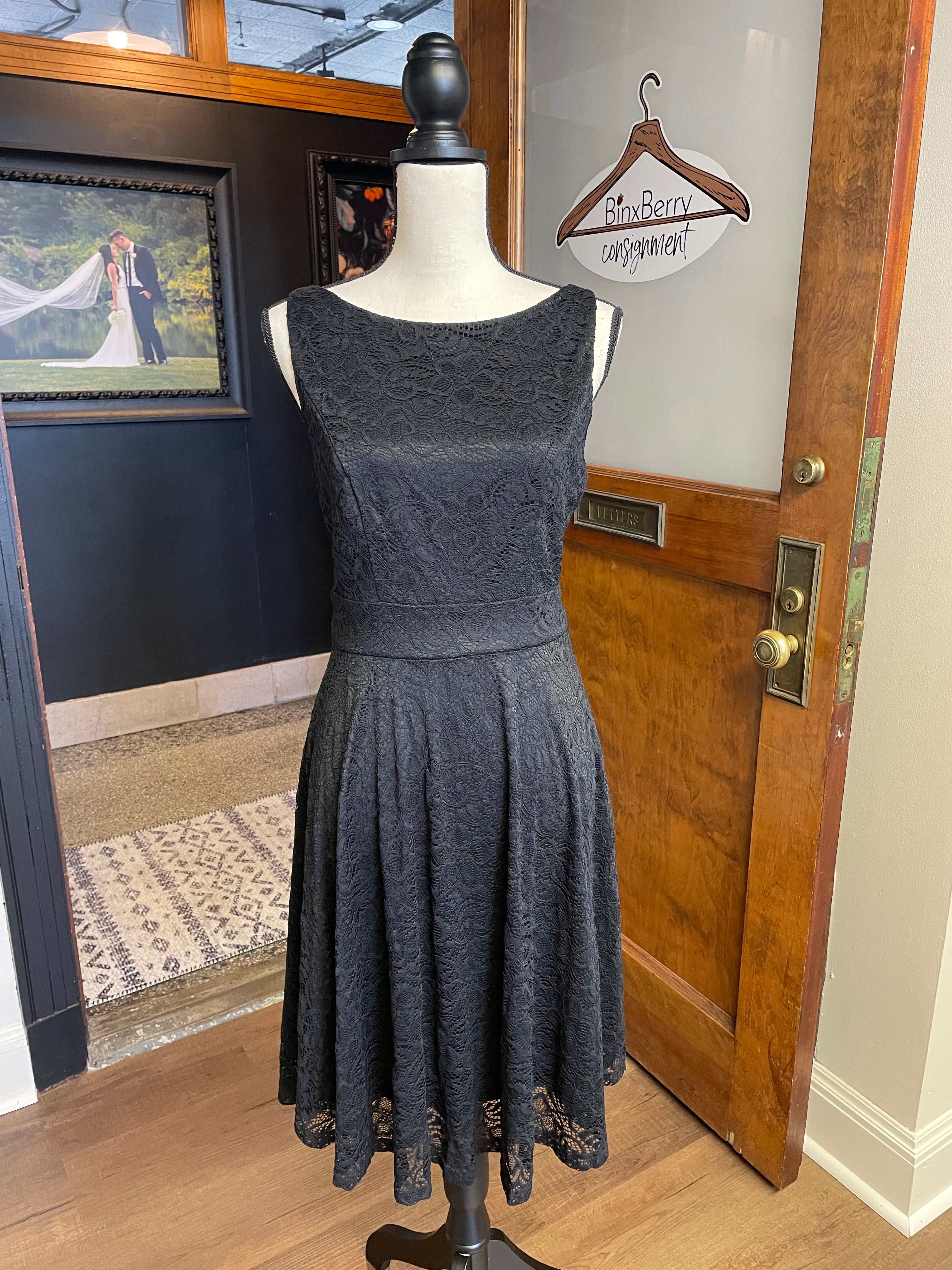 Bbonfine Dress Black Lace Dress (L)