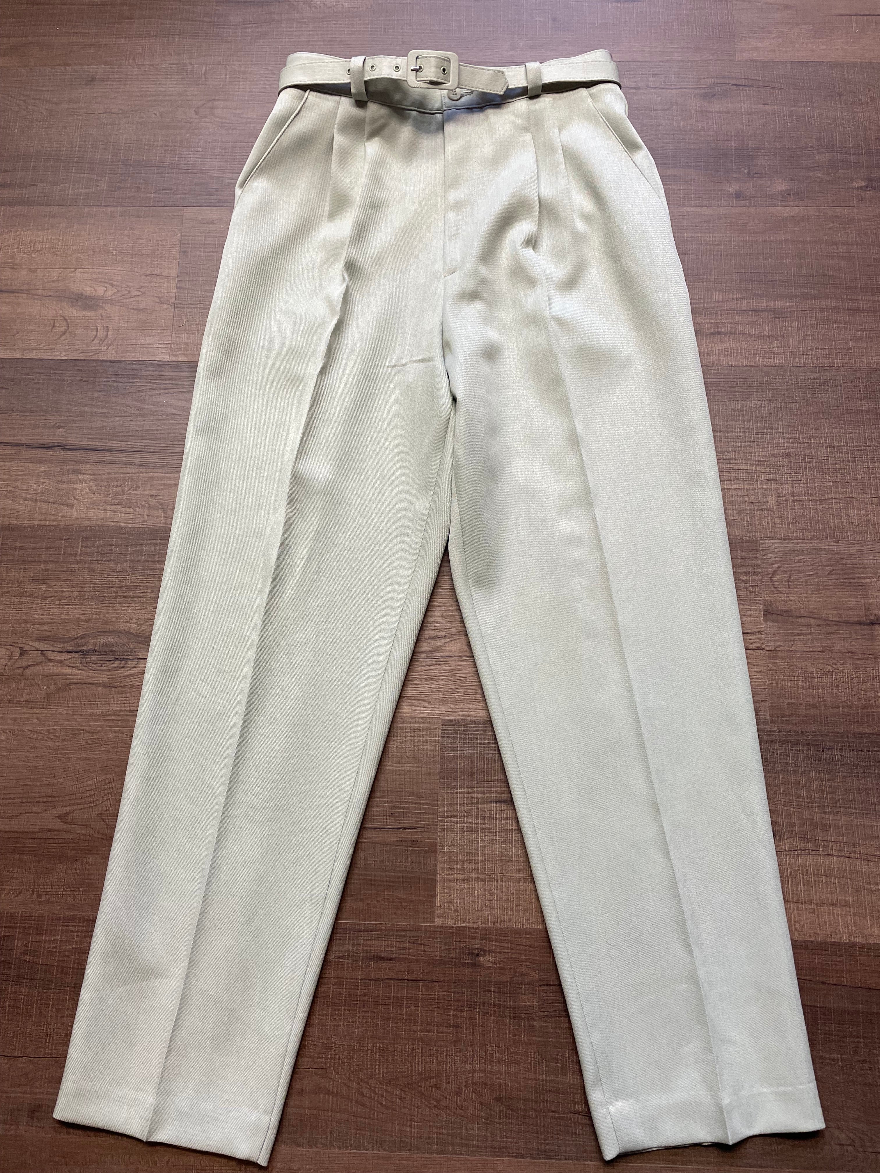 Vintage Preston & York Belted Pants (10)