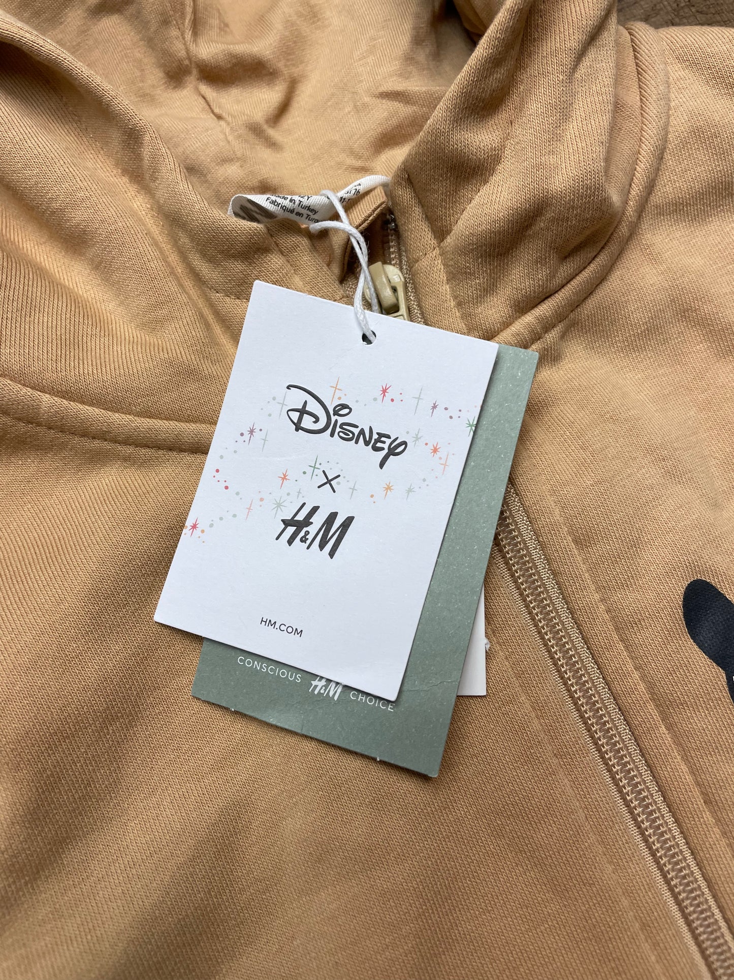 H&M Disney Mickey Mouse Hooded Jumpsuit (YXL)