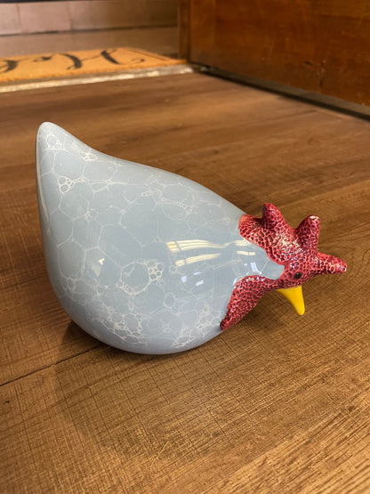 Vintage Glazed Ceramic Chicken