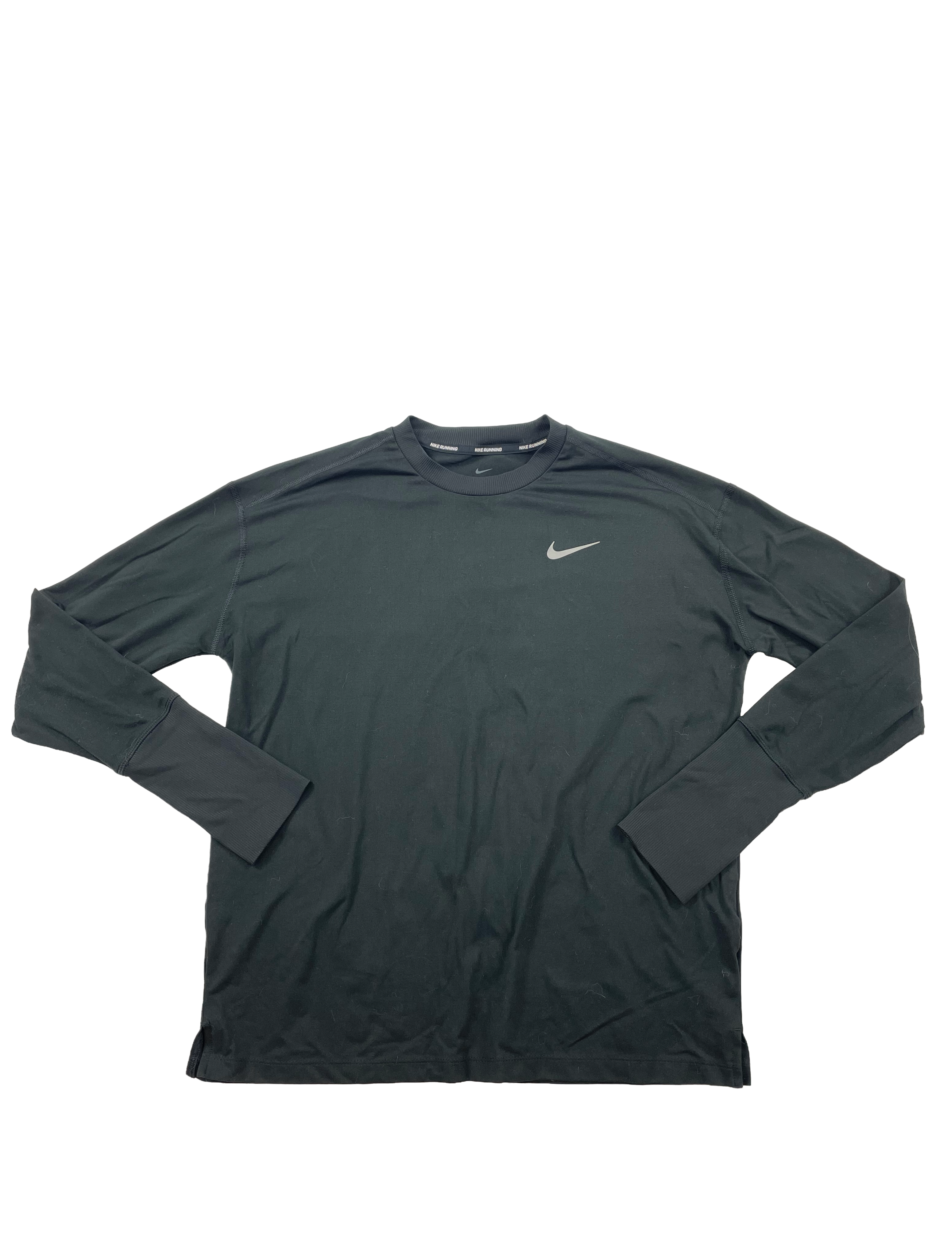 Nike Running Women's Black Long Sleeved Top (M)