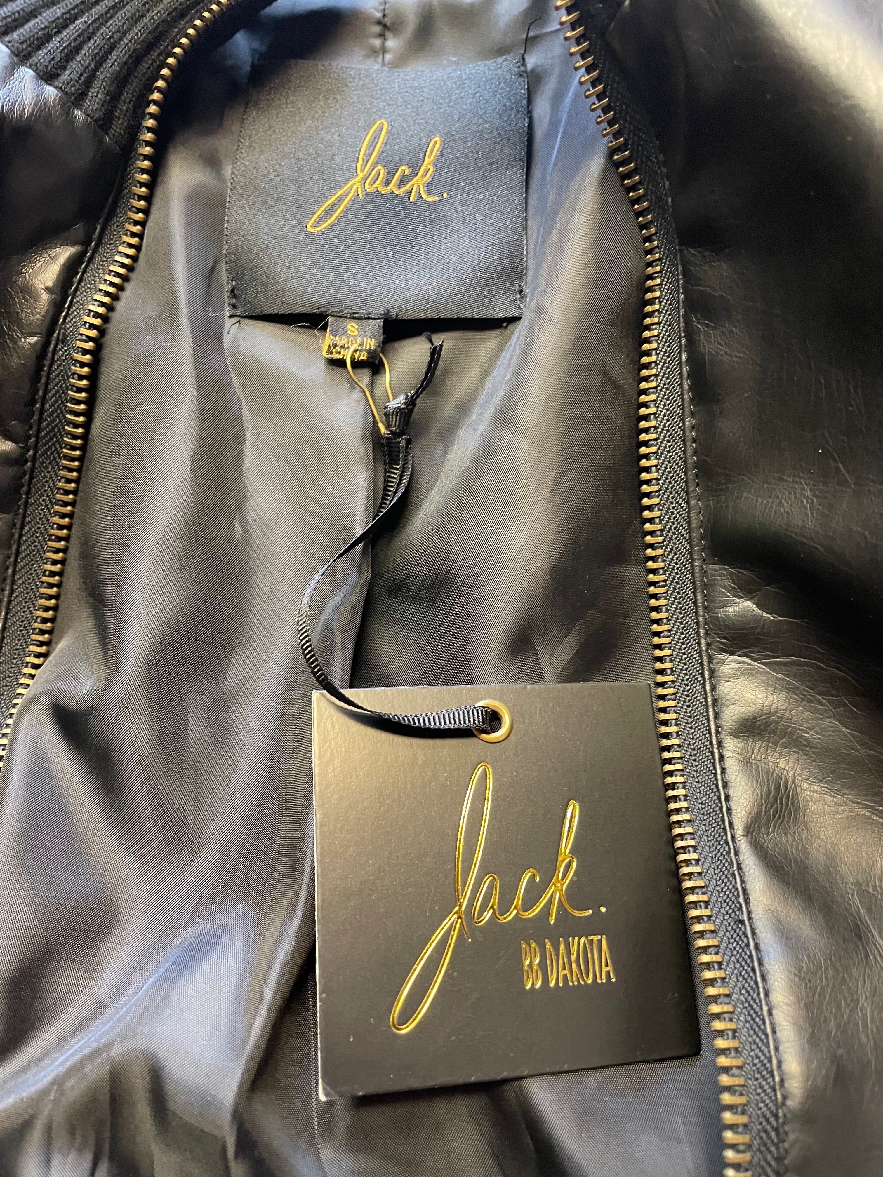 BB Dakota NWT Jack Vegan Leather Jacket (S)