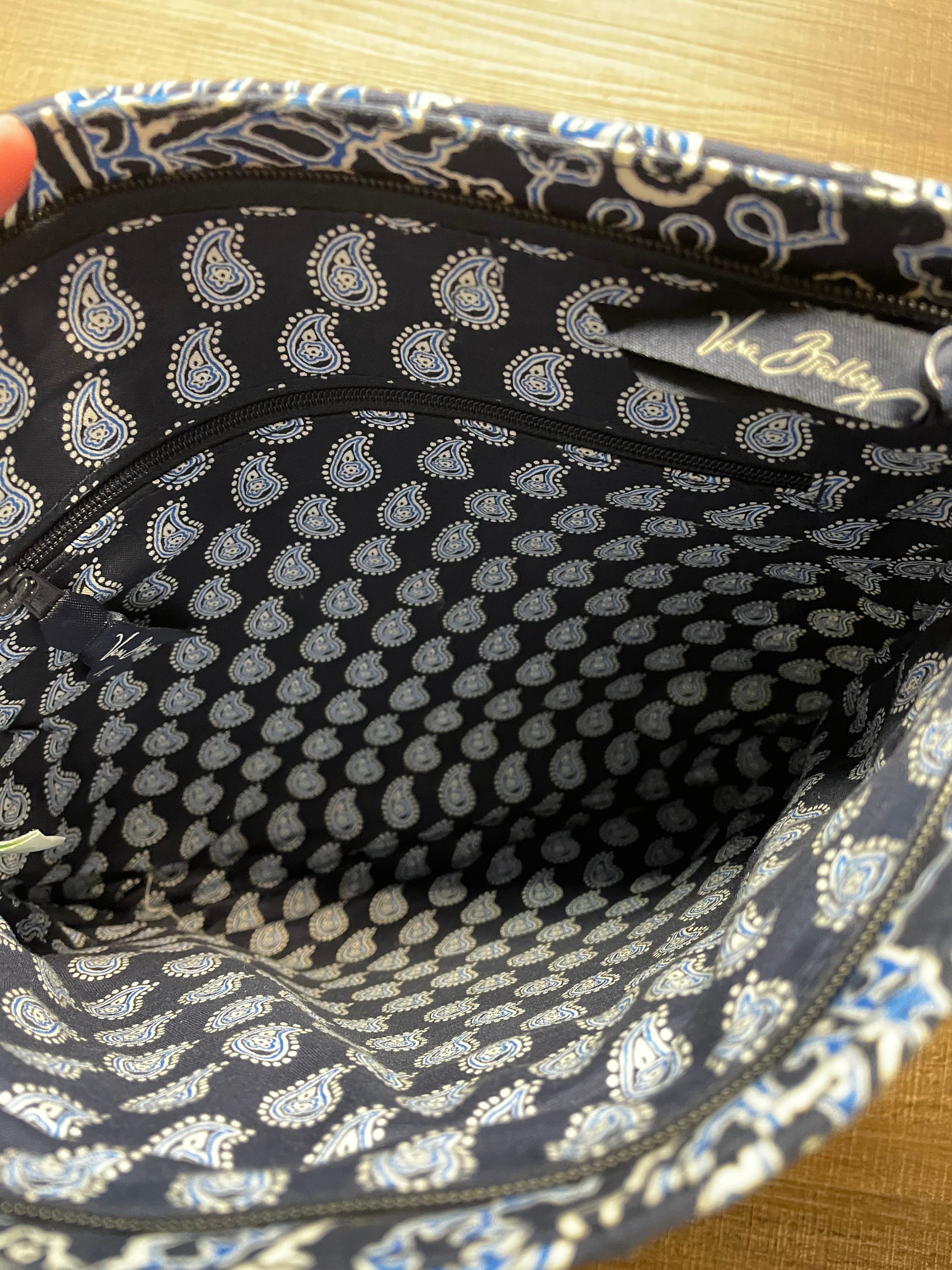 Vera Bradley Hipster Crossbody Blue Paisley