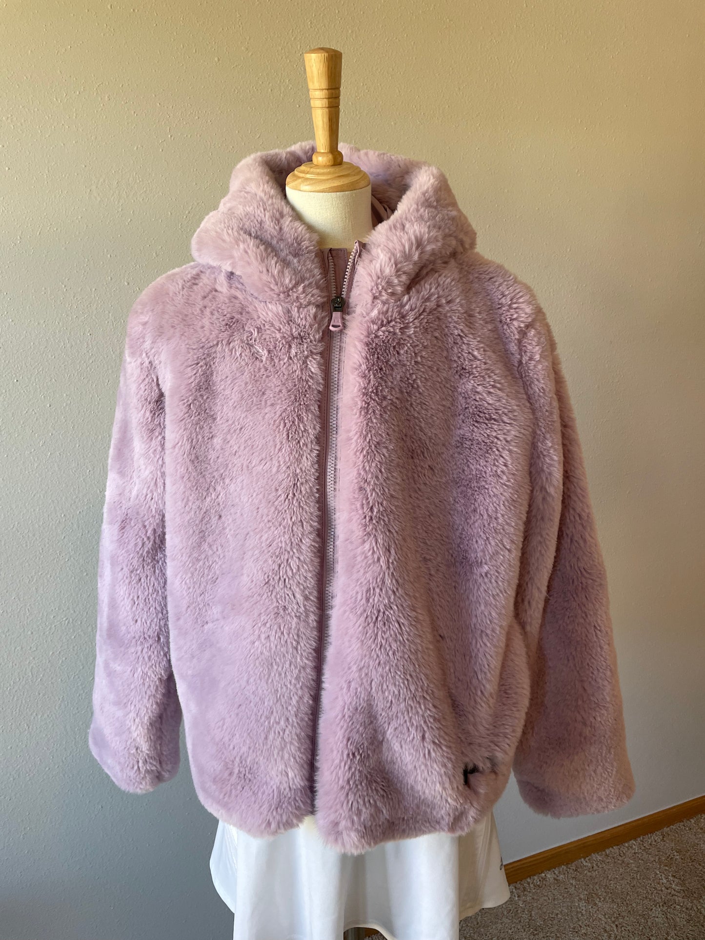 Under Armour Faux Fur Hooded Coat (YLG)