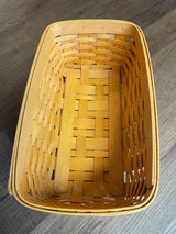 Longaberger 2002 Long Tissue Basket with Lid