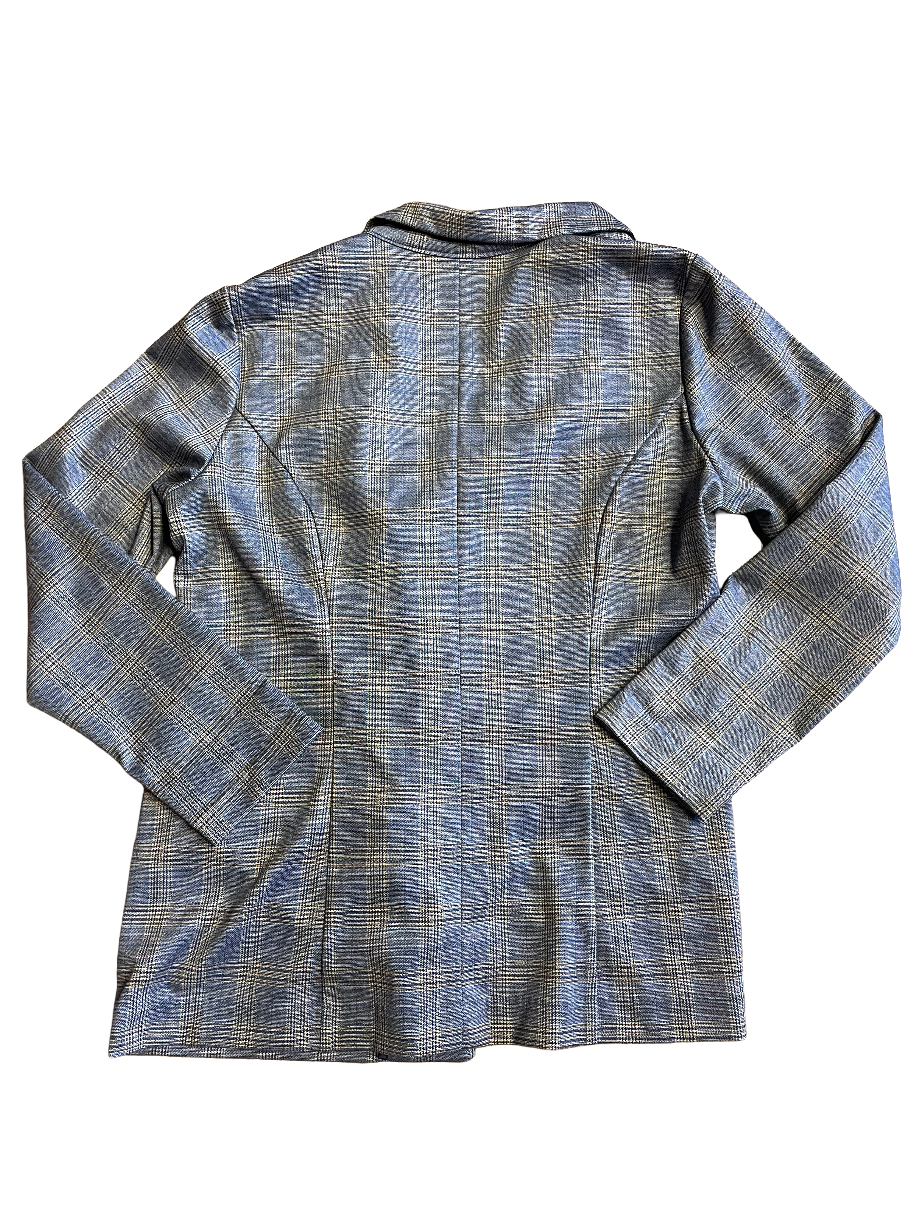 Liverpool Los Angeles Women's Blue Plaid Blazer (L)