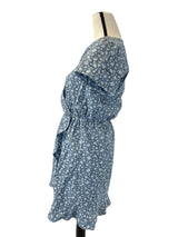J. Crew Mercantile Denim Faux Wrap Floral Dress (XS) - BinxBerry Consignment