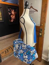 Vera Bradley Blue Bayou Grand Traveler + Cosmetic Bag