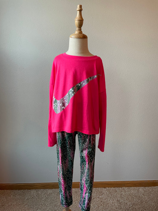 Nike Dri-Fit Leggings and Long Sleeved Tee (5T-6)