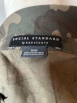 Social Standard by Sanctuary Camo Blouse (M)