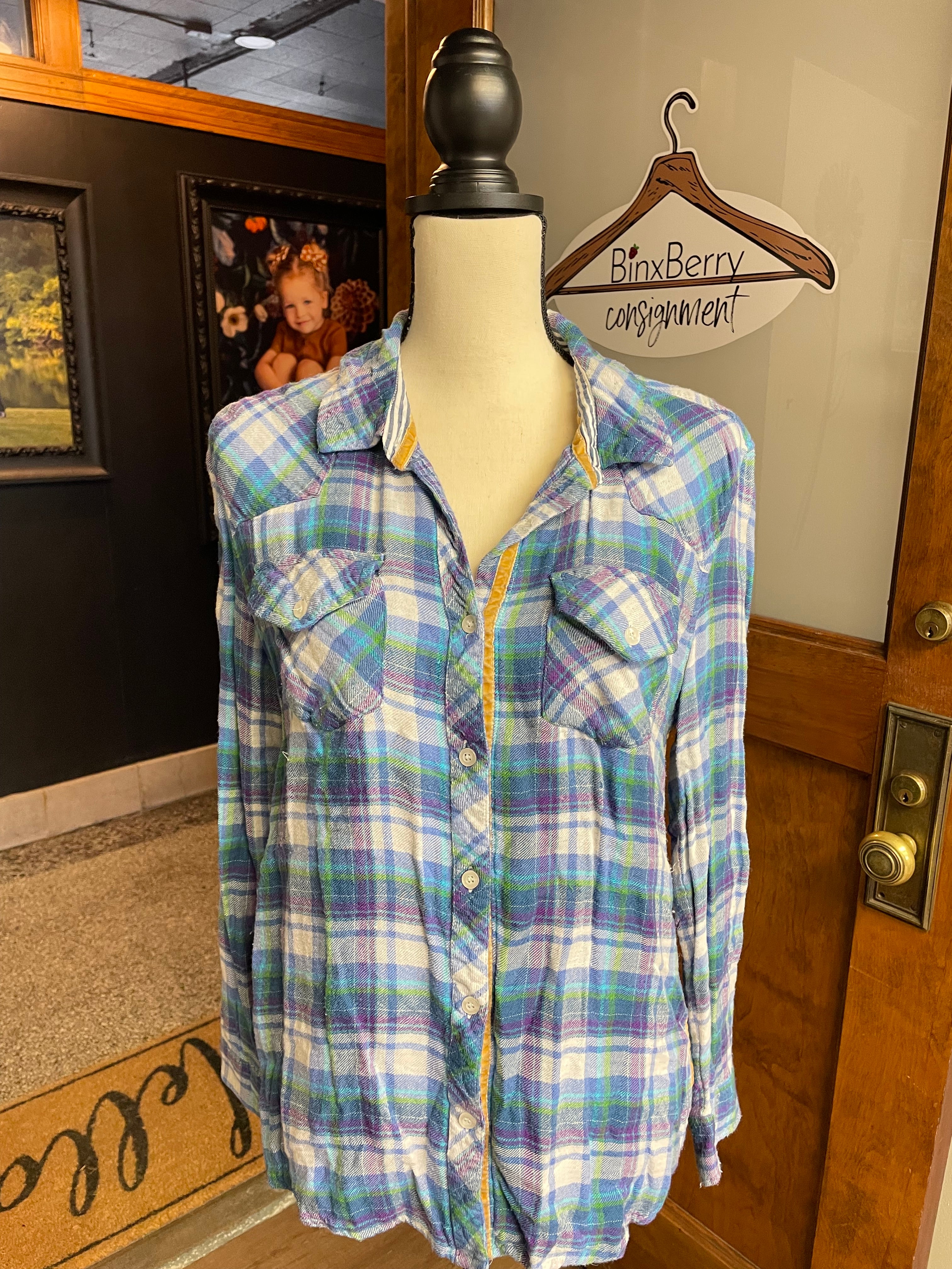 Vintage Havana Women's Flannel Shirt (L)