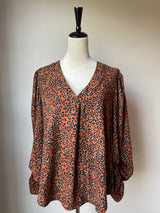 Sandy & Sid Leopard Print Blouse